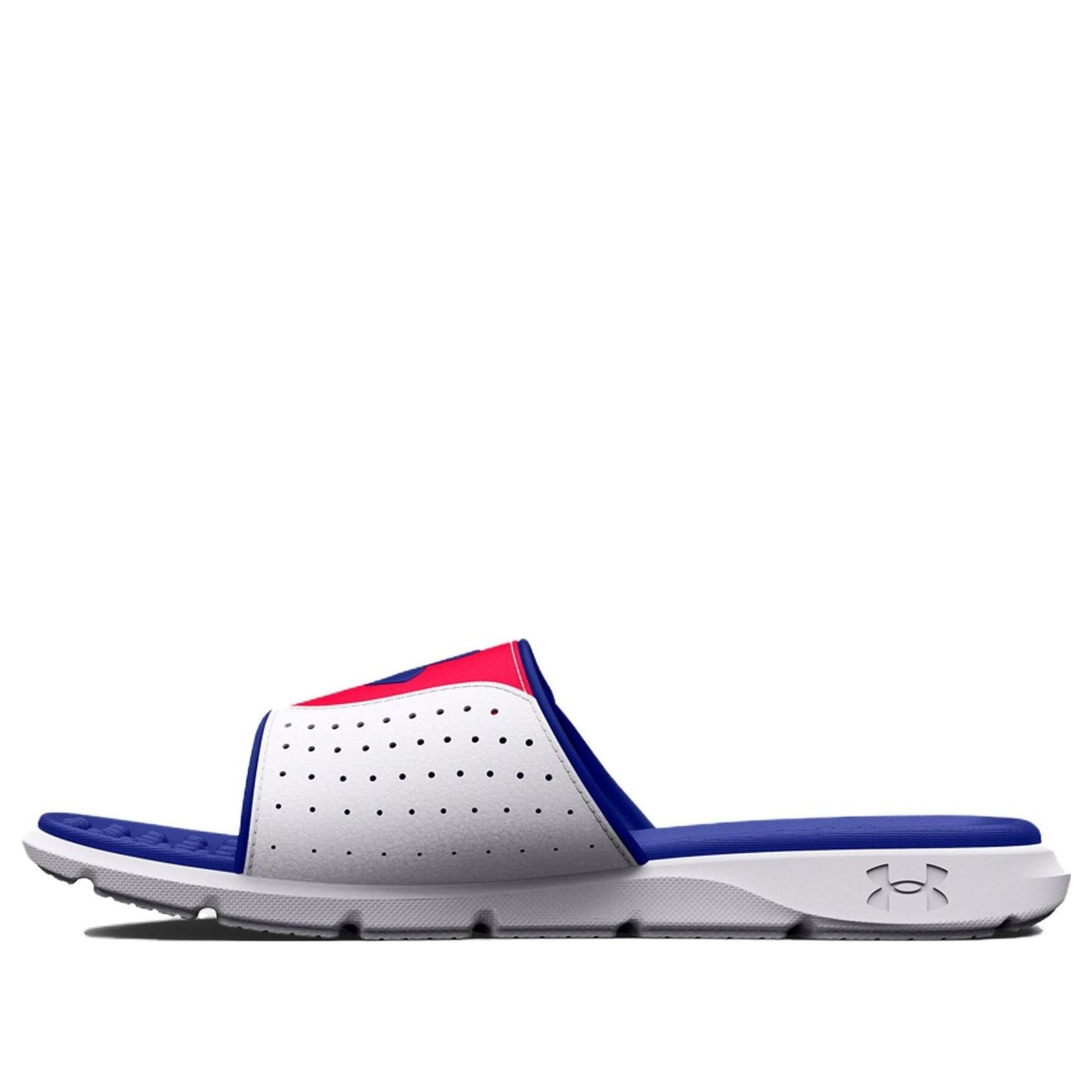 Under Armour UA Ignite VI TX Slides 'White Blue Red' 3026925-600