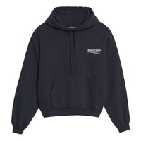 Balenciaga Logo Printing Unisex Navy Blue 556145TBV144128