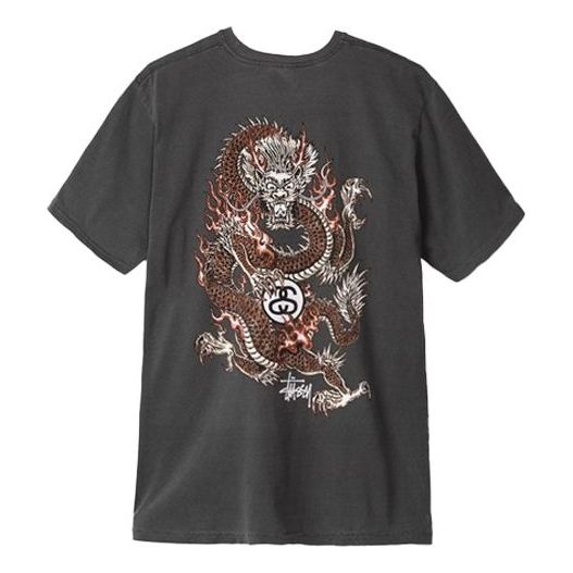 Stussy Dynasty Dragon Printing Short Sleeve Unisex 1904034