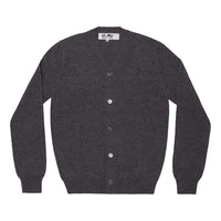 COMME des GARCONS PLAY FW25 x Invader Double Pixel Heart Cardigan 'Gray' AZ-N088-051-3