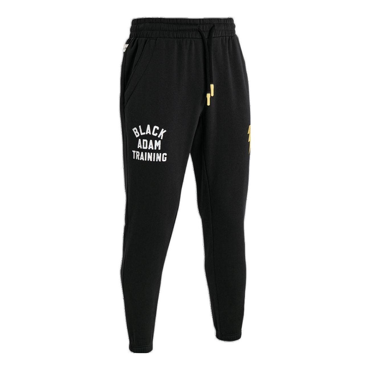 Under Armour Project Rock Black Adam Rival Fleece Pants 'Black Yellow' 1377750-001