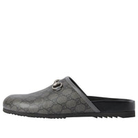Gucci GG Supreme mule with Horsebit 'Grey Black' 738964-FABP9-8746