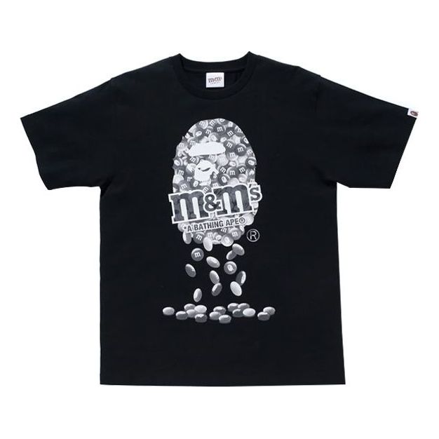 A Bathing Ape x M&Ms Ape Head Tee 'Black' 1H21-110-931