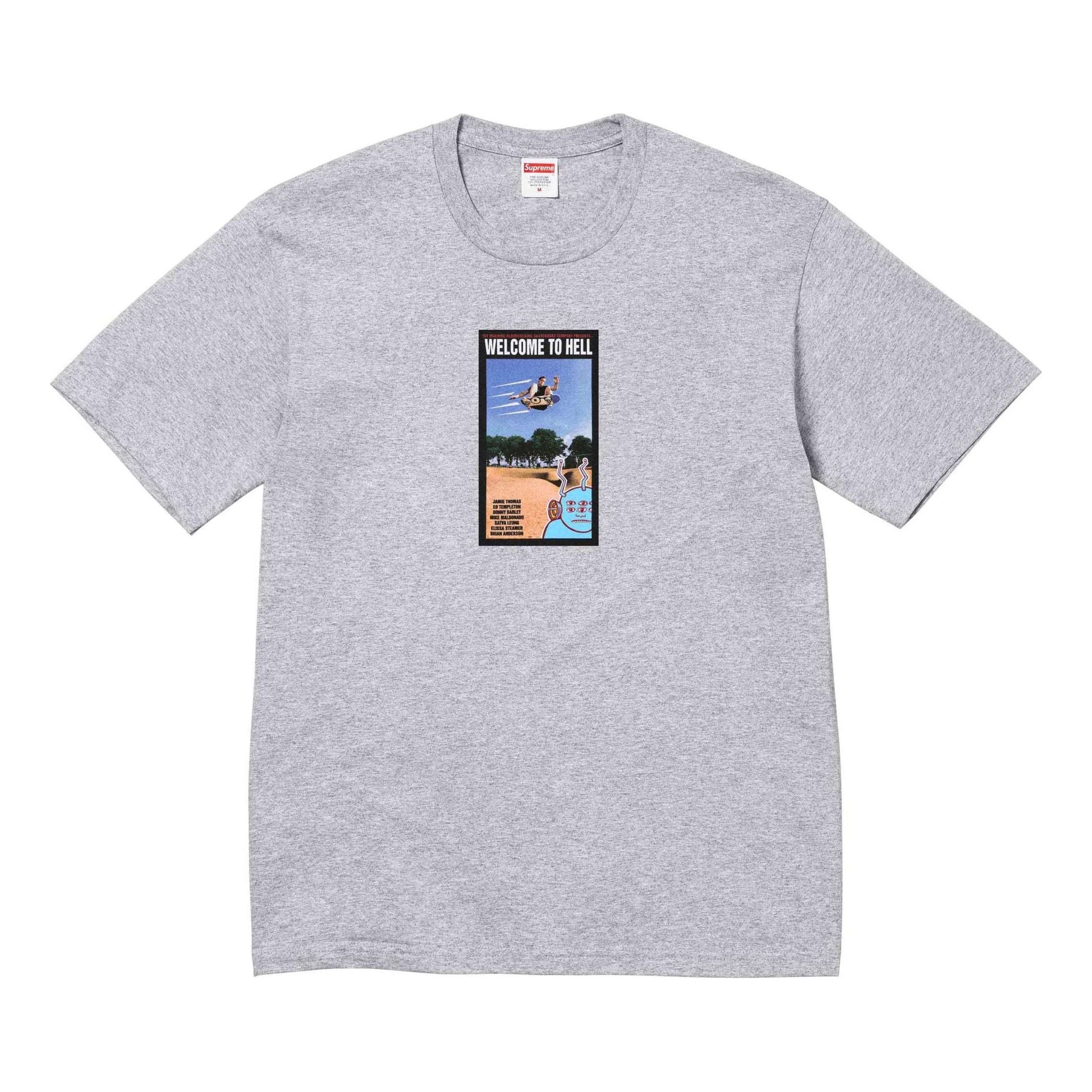 Supreme x Toy Machine Welcome To Hell 'T-Shirt 'Grey' SUP-SS24-071