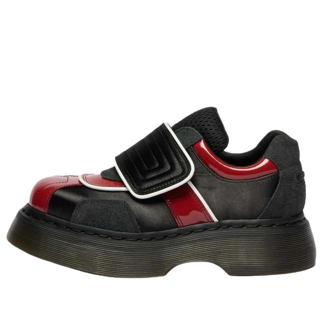 Dr. Martens Women's Buzz Strap 'Black Scarlet Red' 42619001