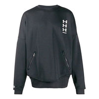 Men's PALM ANGELS Round Neck Logo Long Sleeves Pullover Black PMBA023S19591071-1001