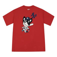 MLB Unisex New York Yankees Cartoon Series Printing Tee Red 31TSCM031-50R