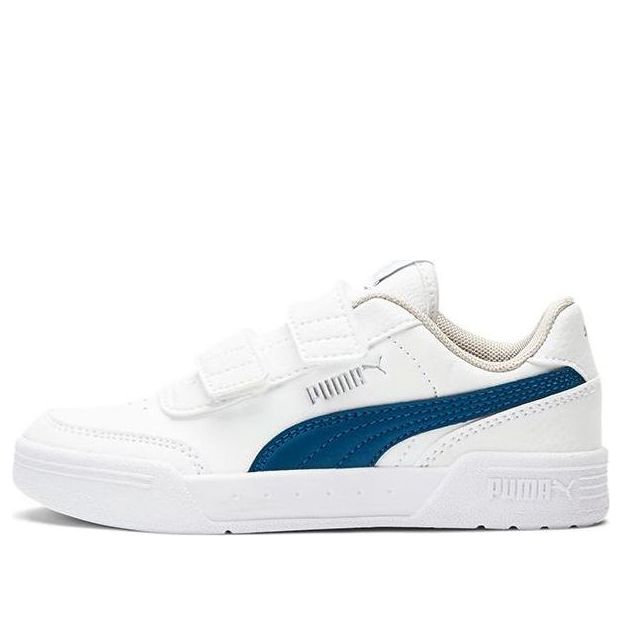 (PS) PUMA Caracal Banded Casual Sneakers White/Blue 370530-09