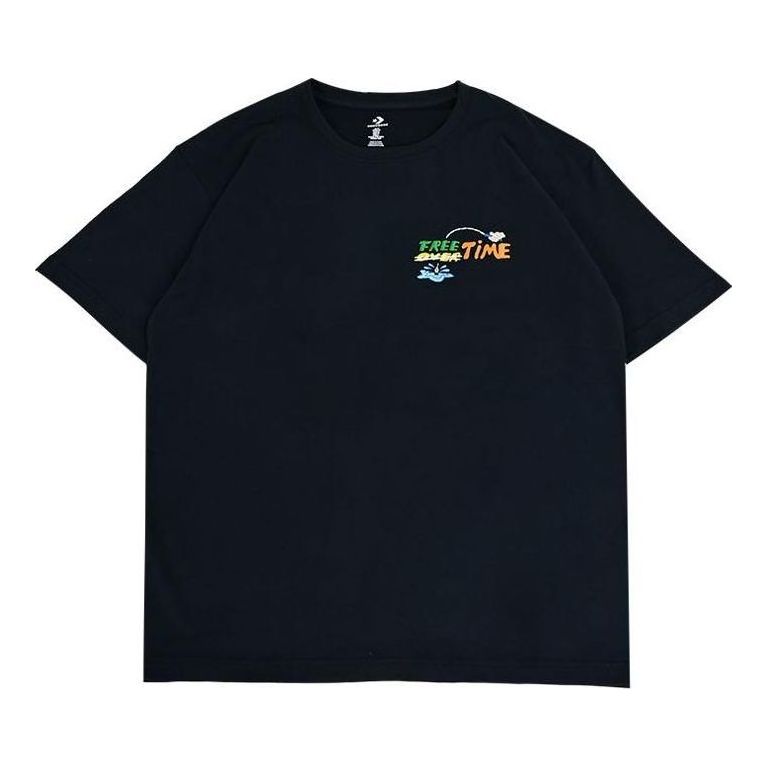 Converse Summer Fishing T-Shirt Asia Sizing 'Black' 10027222-A03