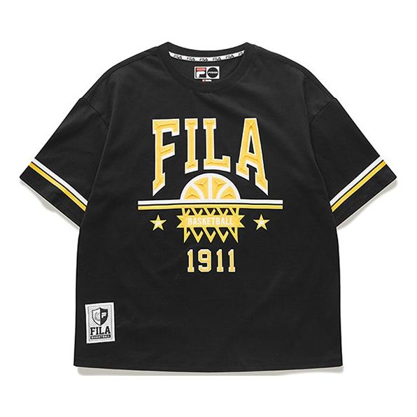 (WMNS) FILA FUSION Fila Printing Basketball Black T-Shirt T11W022119F-BK