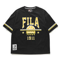 (WMNS) FILA FUSION Fila Printing Basketball Black T-Shirt T11W022119F-BK