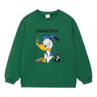 (WMNS) Li-Ning x Disney Donald Duck Graphic Sweatshirt 'Green' AWDS596-4
