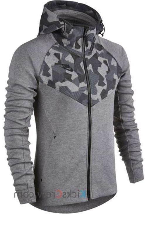 (WMNS) Nike Sportwear Tech Fleece Full Zip Hoodie 'Charcoal Heathr Black' 872991-071