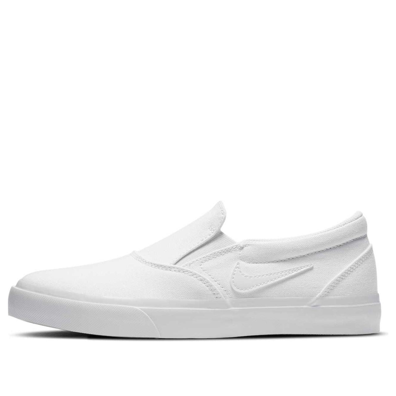 (WMNS) Nike Charge Canvas Slip-On SB 'Triple White' DA2607-100