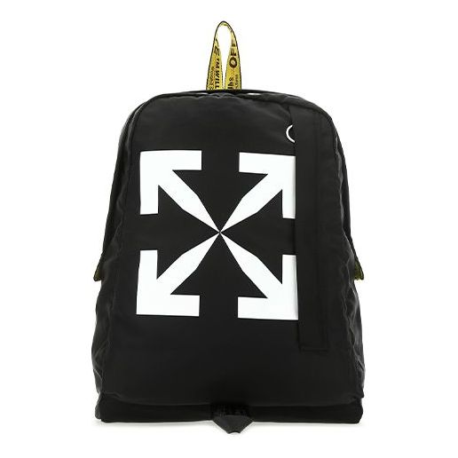 Off-WhiteLogo Nylon Casual Bag Backpack Black OMNB019F20FAB0011001