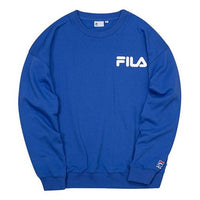 FILA FUSION Alphabet Logo Printing Sports Round Neck Pullover Unisex Blue T11U038205F-BU