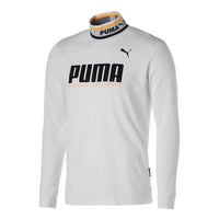 PUMA Golf Rib Collar Mock Neck Long Sleeve T-Shirt 'White' 539365-04