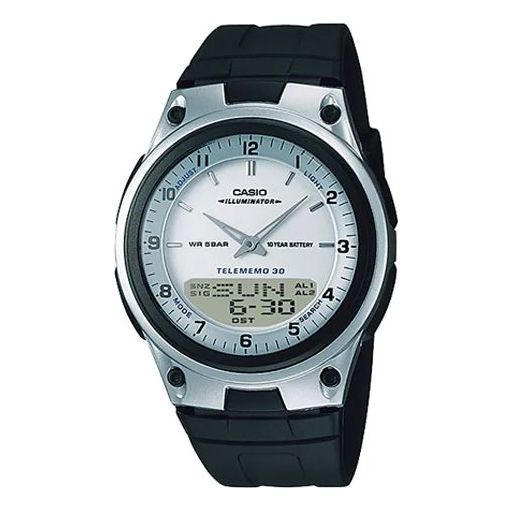 Casio Classic Retro Digital Watch 'Black White Metallic' AW-80-7AJH