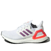 (WMNS) adidas Ultraboost 20 'White Purple Crimson' FY3466