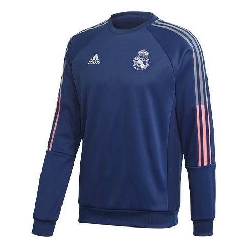 adidas Real Travel Swt Real Madrid Soccer/Football Sports Pullover Navy Blue FR3875