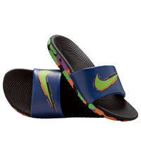 (GS) Nike Kawa Slide SE 'Black Blue Void Green Strike' IM5714-001