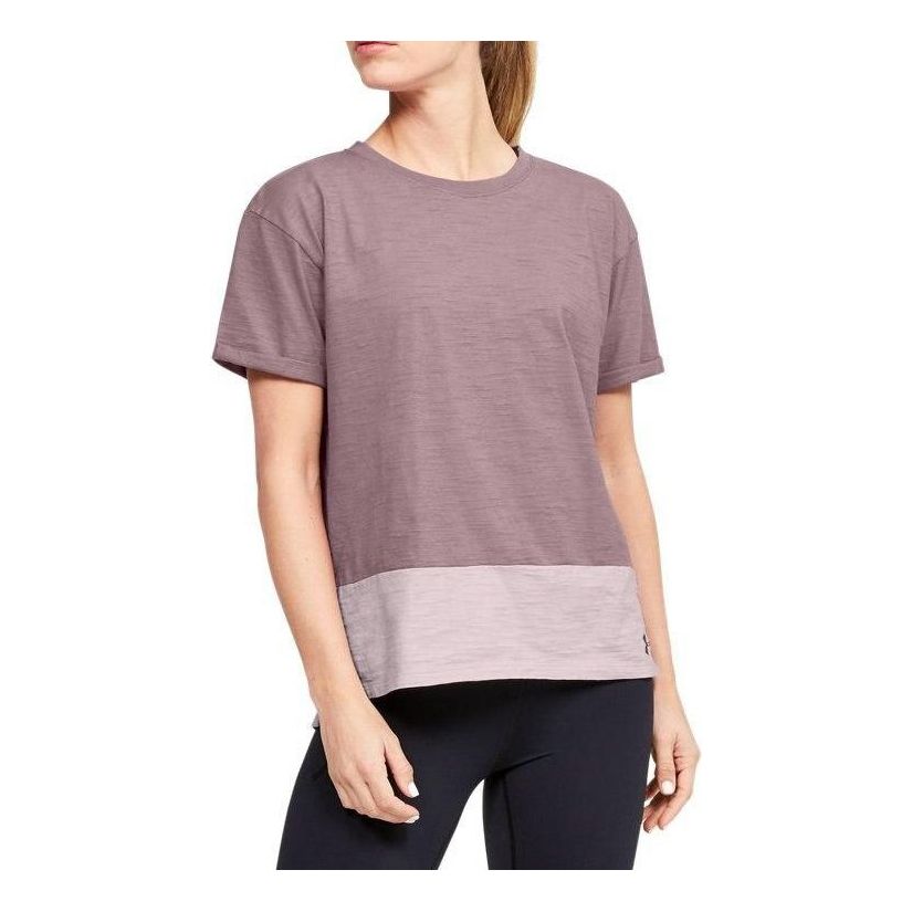 (WMNS) Under Armour Training Sports Short Sleeve Pink 1355585-662