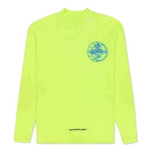 Off-White 3D Logo Printing Long Sleeve Men Yellow OMAB032R201850036288