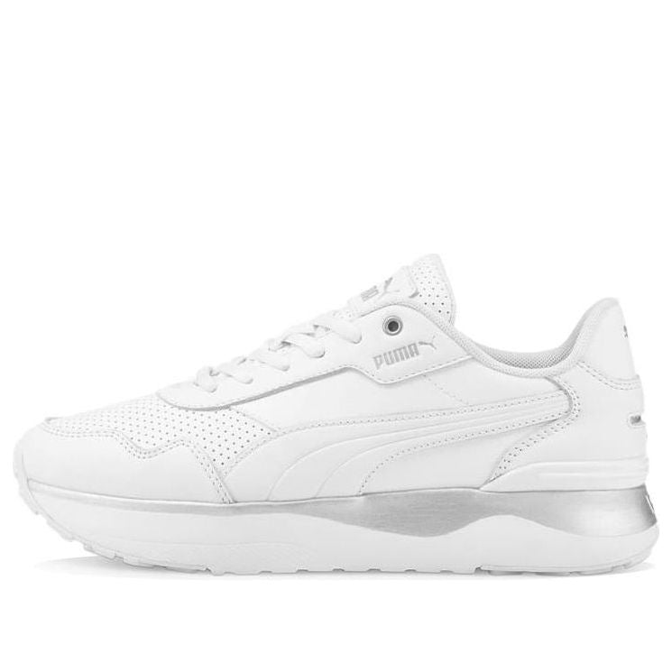 (WMNS) PUMA R78 Voyage Premium Leather 'White Silver' 383838-01