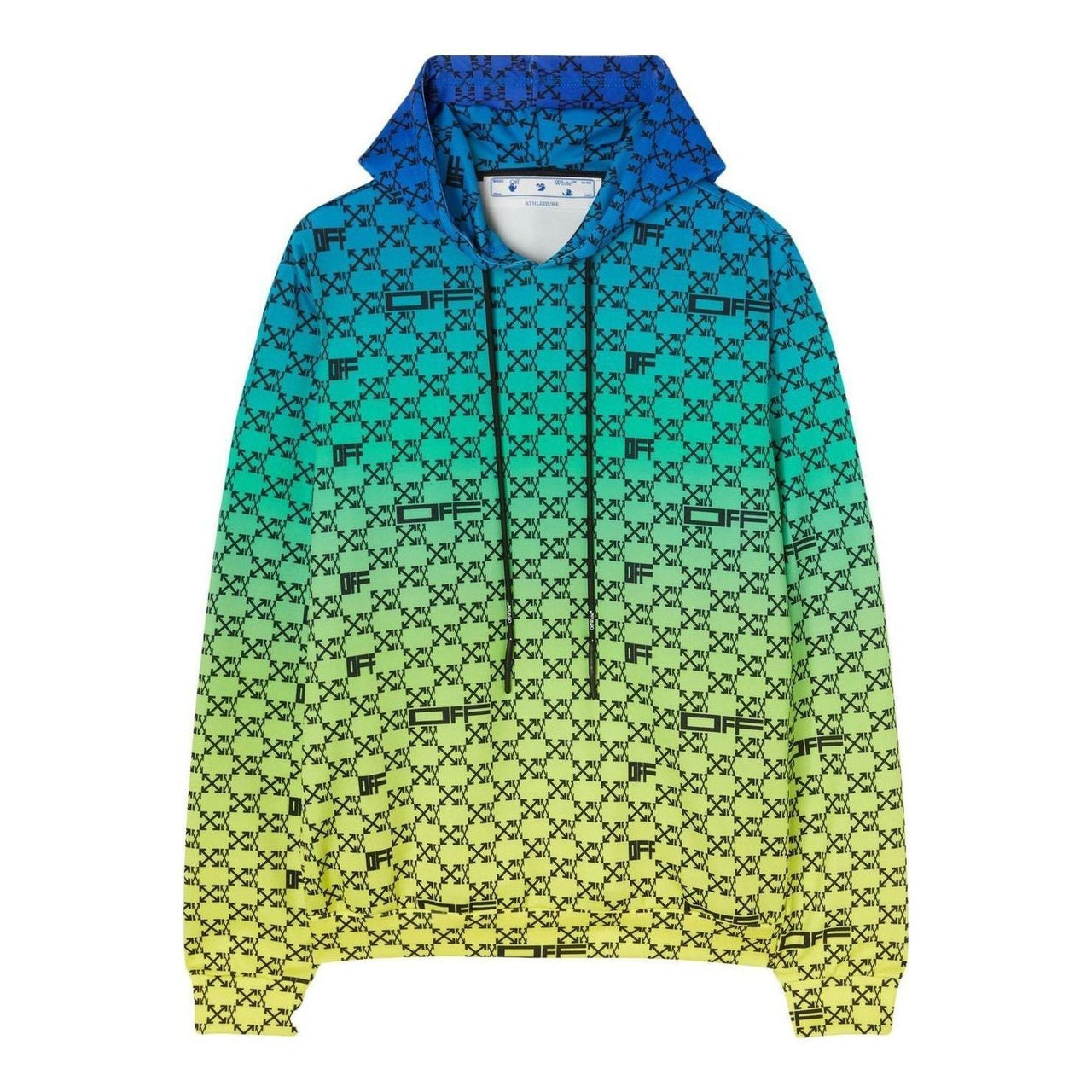 Men's Off-White SS22 Logo Full Print Gradient Loose Fit Pullover Gradient OMVE011S22FAB0018410