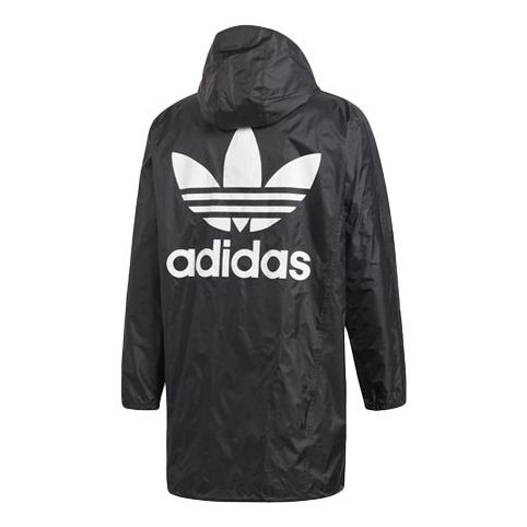 adidas originals Athleisure Casual Sports Long Jacket Black CW1317