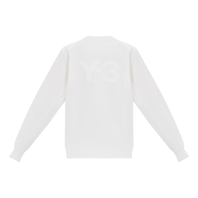 adidas Y-3 Back Logo Crew Neck Sweatshirt 'Core White' FN3372