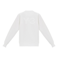adidas Y-3 Back Logo Crew Neck Sweatshirt 'Core White' FN3372