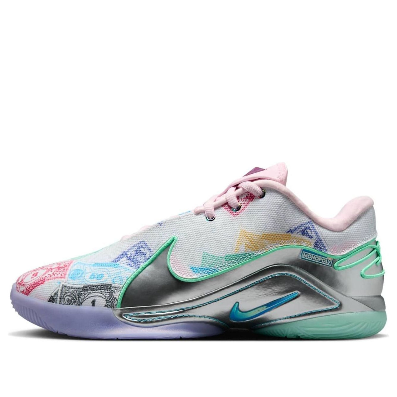 Nike x Monopoly LeBron 22 EP 'Baltic Blue Vapor Green Pink Foam' Translucent Outsole FZ1097-100