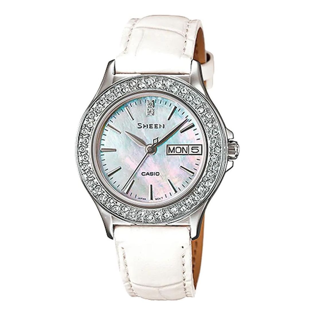 CASIO SHEEN Series Quartz Watch Leather Strap SHE-4800L-7A