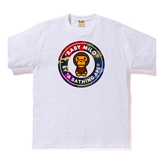 BAPE MIX CAMO MILO BUSY WORKS TEE white miloT BAPE-SS19-13