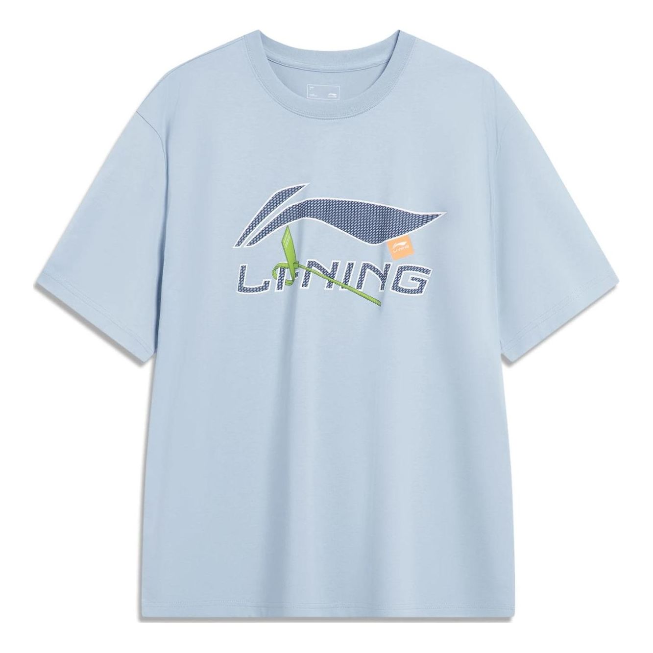 Li-Ning Essential Logo T-shirt 'Light Blue' AHST757-4