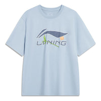 Li-Ning Essential Logo T-shirt 'Light Blue' AHST757-4