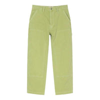 Stussy Stone Washed Canvas Work Pant 'Green' 116541