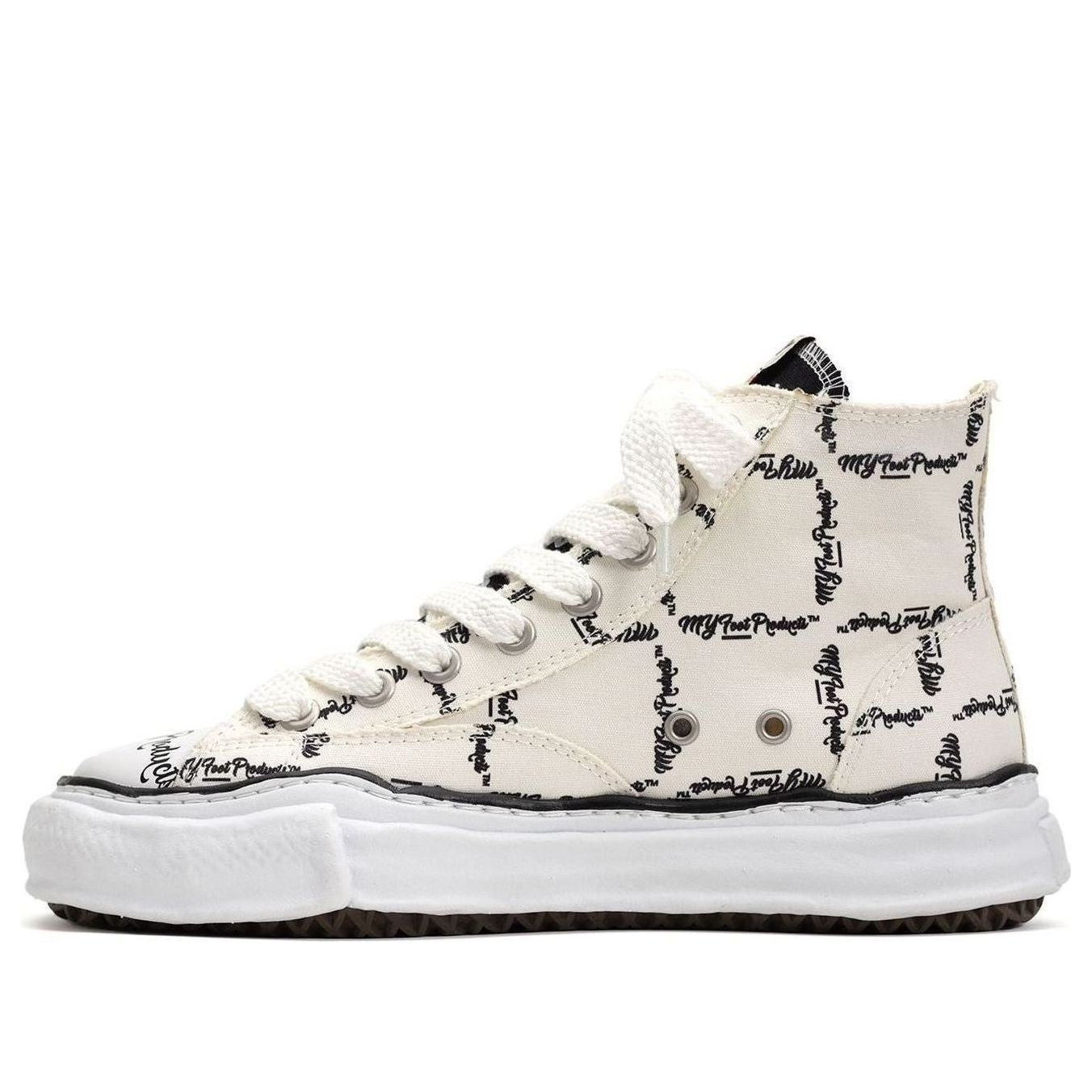 Maison MIHARA YASUHIRO PETERSON OG Sole MY Printed High-top Sneaker 'White' M04FW701-WHT