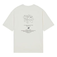 New Balance Men's New Balance Casual Sports Breathable Round Neck Short Sleeve White AMT13372-IV