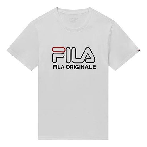 FILA Short Sleeve 2019 Athleisure Casual Sports LOGO Short Sleeve White F61M928131FWT