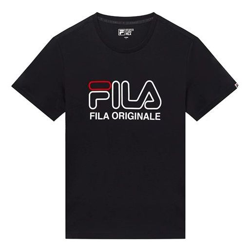 FILA Short Sleeve 2019 Athleisure Casual Sports LOGO Short Sleeve Blue F61M928131FNV