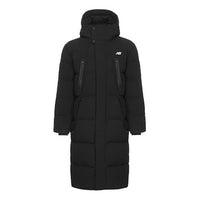 New Balance Nylon Street Style Plain Long Down Jacket Asia Sizing 'Black' NP846061-BK