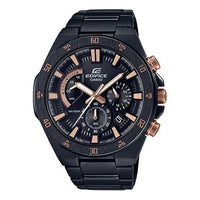 CASIO Quartz EDIFICE Stainless Steel Strap Mens BlackGold Analog EFR-563DC-1A