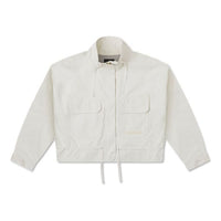 (WMNS) Converse De Luxe Jacket Asia Sizing 'White' 10026915-A01