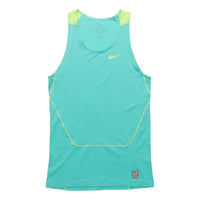 Nike Core Comp Tank 2.0 Small Logo Tight Elastic Knit Vest Blue 634872-405