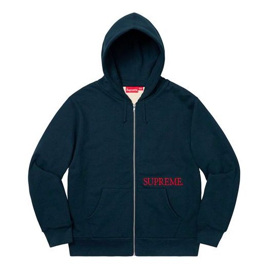 Supreme FW19 Week 17 Thermal Zip Up Hooded Sweatshirt SUP-FW19-10955