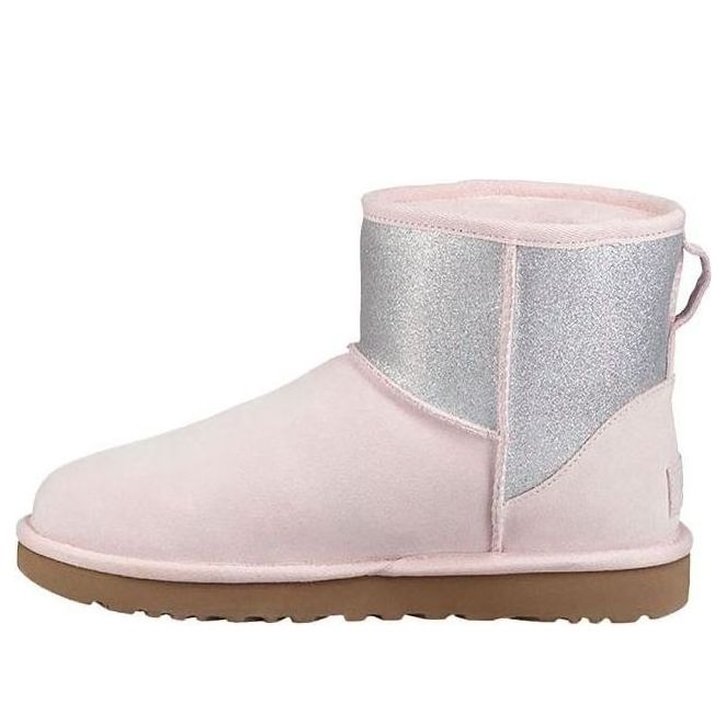 (WMNS) UGG Classic Mini Sparkle Fleece Lined Pink 1098452-SLPN