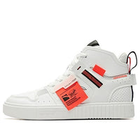 ANTA High Top Skateboarding Shoes 'White Orange' 91948062-3