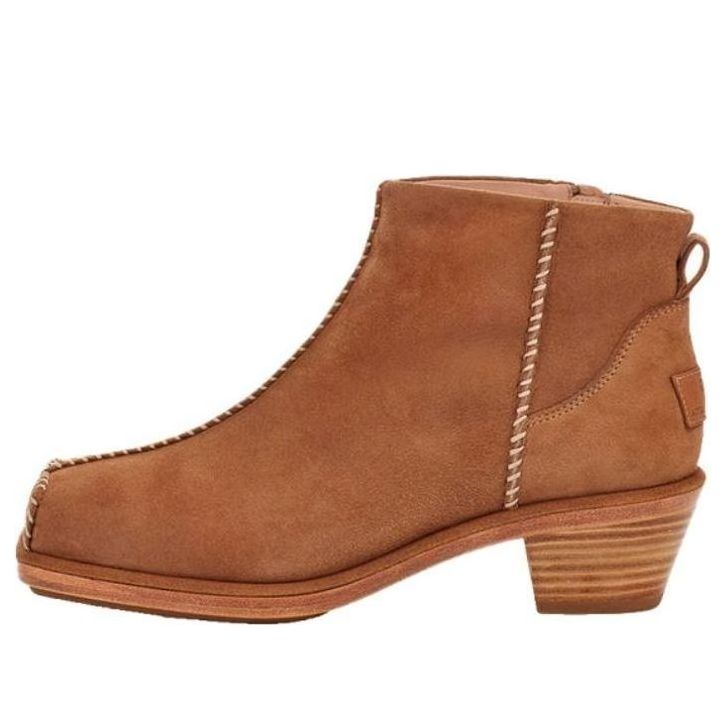 (WMNS) UGG + Eckhaus Latta Block Cowboy Boot 'Chestnut' 1115096-CHE